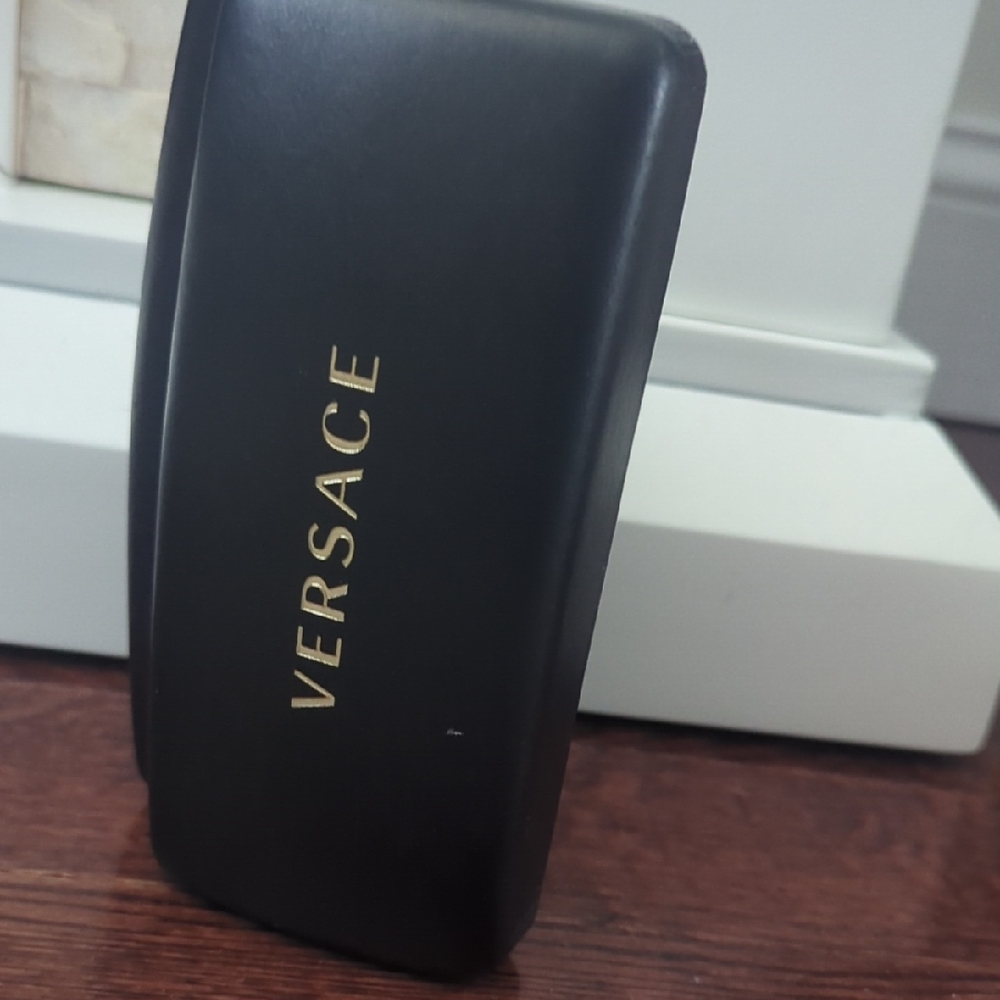 Versace Black Case with Gold Logo